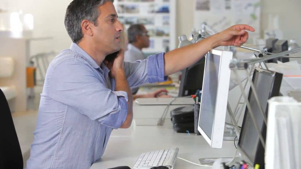 сядзячая праца як прычына застойнага прастатыту